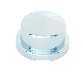 Chrome Plastic 3/4" X 7/8" Pointed Round Nut Cover For Hex Head Bolts