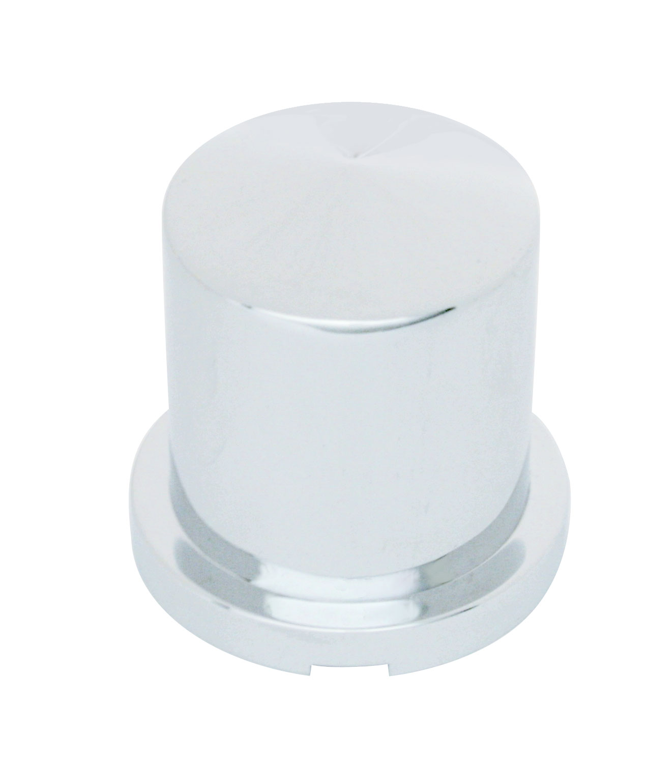Chrome Plastic 30Mm X 1 7/8" Pointed Round Push-On Nut Cover For Hex Head Bolts