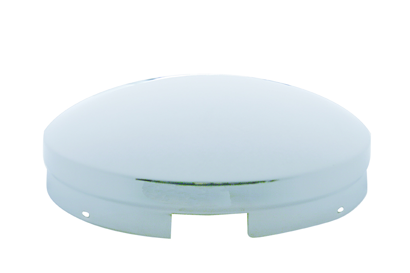 Chrome 4 Even Notch Front Hub Cab W/ 3/4" Tall Side Wall - 5/8" Lip