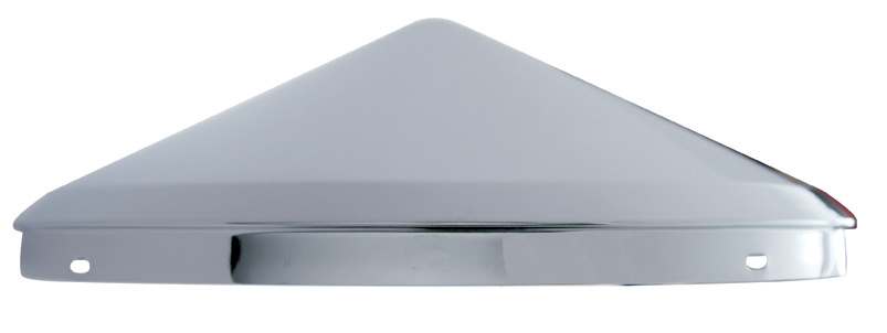 Chrome standard Front Pointed Hub Cap - 1/2" Lip