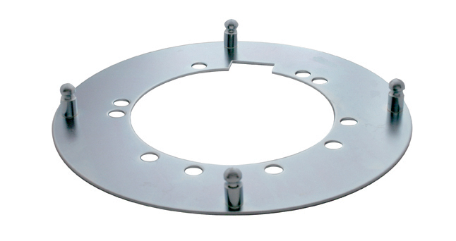 Trailer Hub Cap Mounting Bracket - Universal Notch Bracket