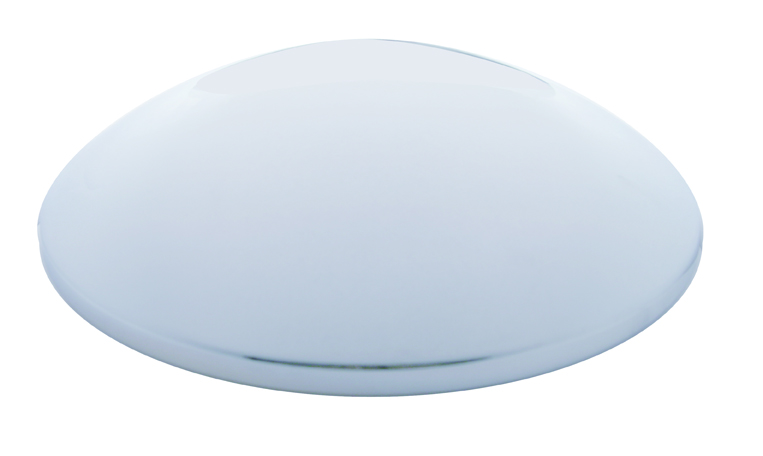 Chrome 9 1/4" Trailer Hub Cap W/ 3 Clips