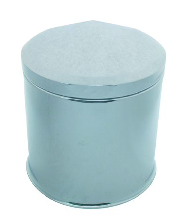 Chrome Rear Axle/Hub Cap High Hat W/ Removable Pointed Hub Cap Only