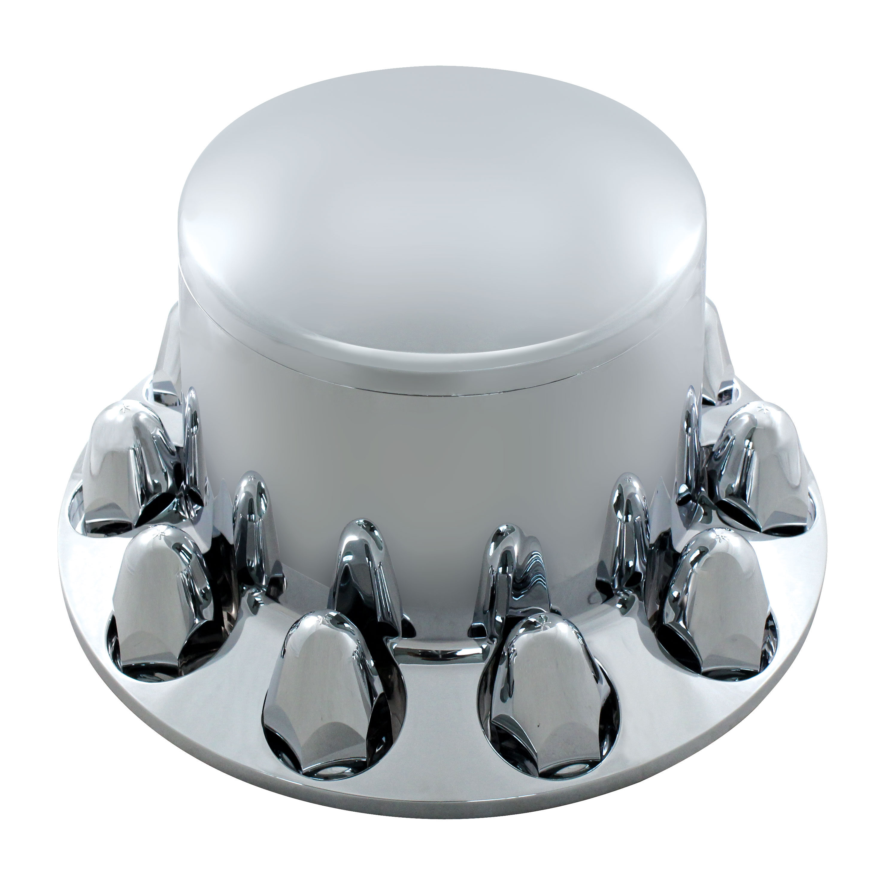 thumbnail image 2 of United Pacific Chrome Dome Hub Cap For Semi Trucks - Rear Axle Cover - 10264-1 2 of 5