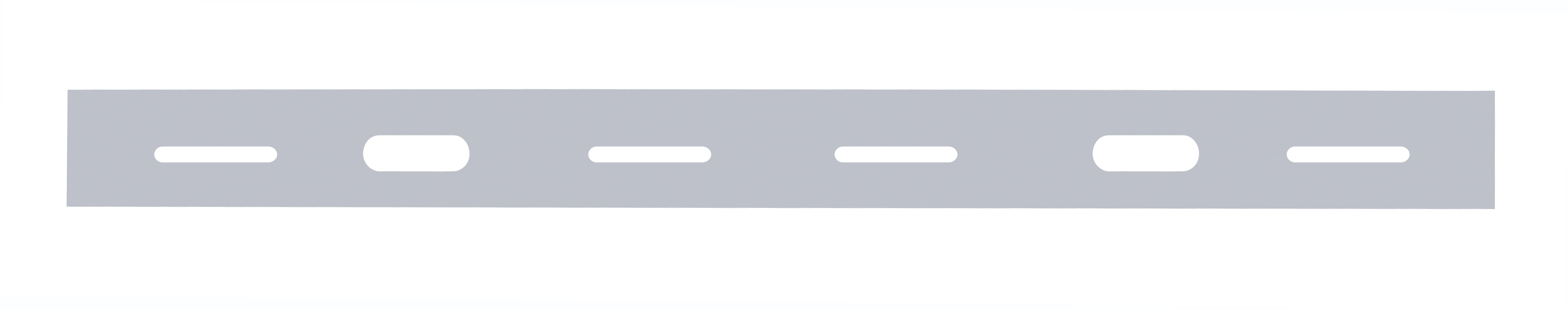 Chrome Top Mud Flap Plate With Led Light Bar Cutouts X 2