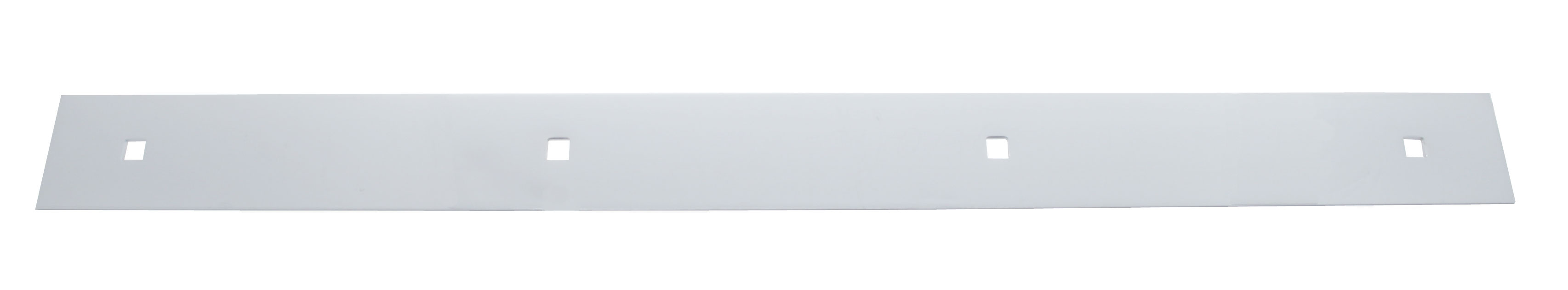 Economy Chrome 2"L X 24"W Top Mud Flap Plate - Blot Thru