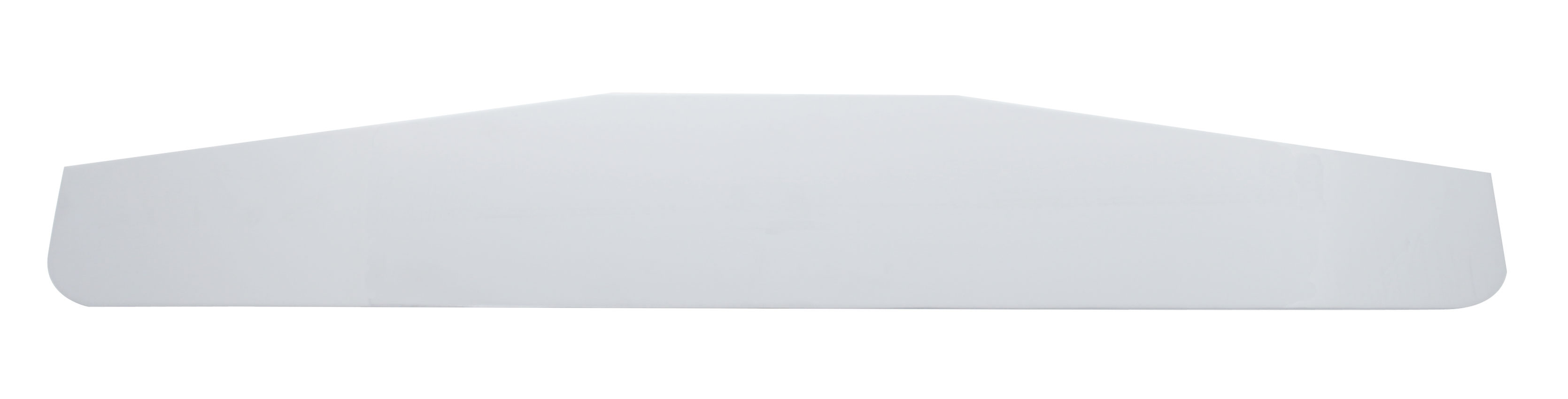 Chrome 3"L X 12"W Standaed Bottom Mud Flap Plate - Welded Stud