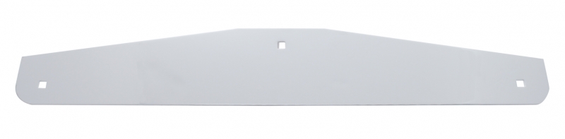 (2/Card) Chrome 4" X 24" Bottom Plate W/ Bolt Thru Studs