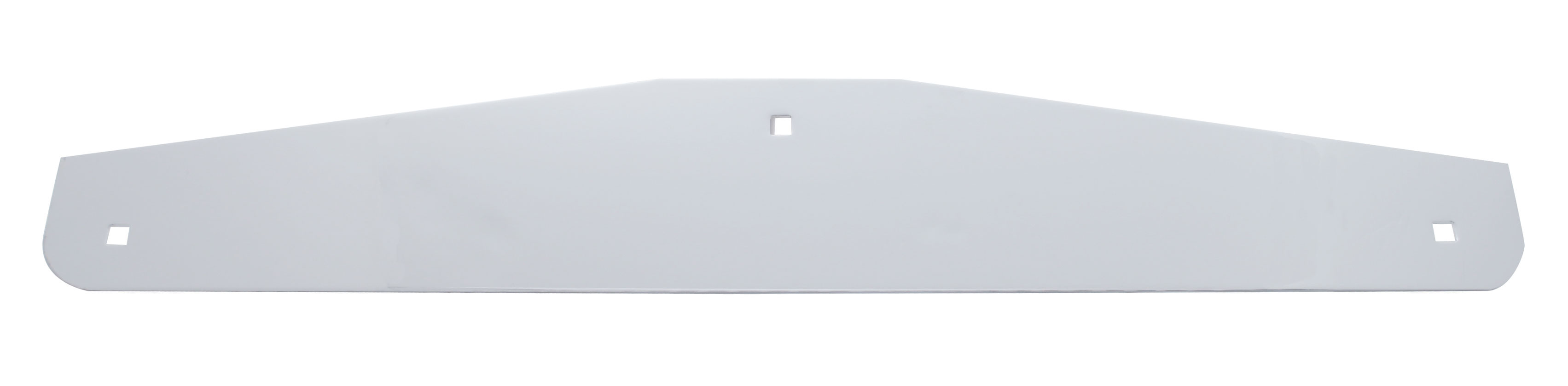 Chrome 4"L X 24"W Standaed Bottom Mud Flap Plate - Bolt Thru