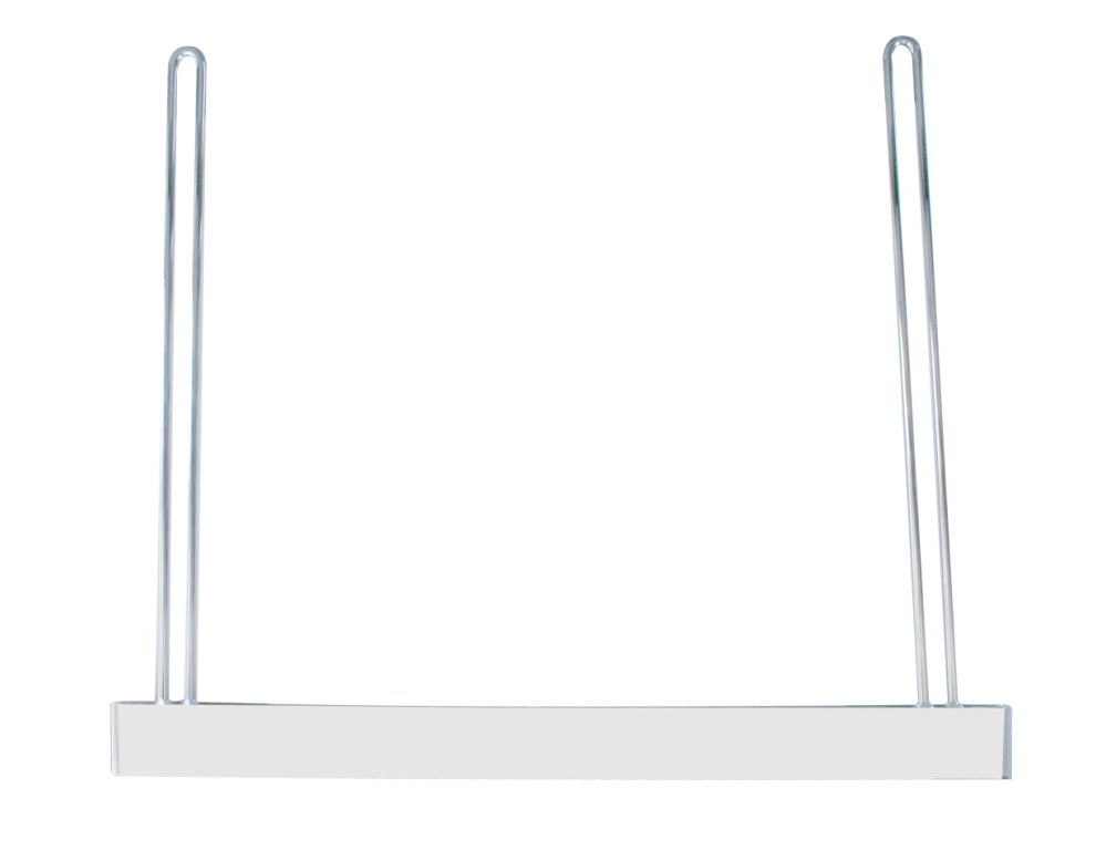 Chrome 21"L X 24"W Straight Anti-Sail Bracket W/ 2" Bottom Plate