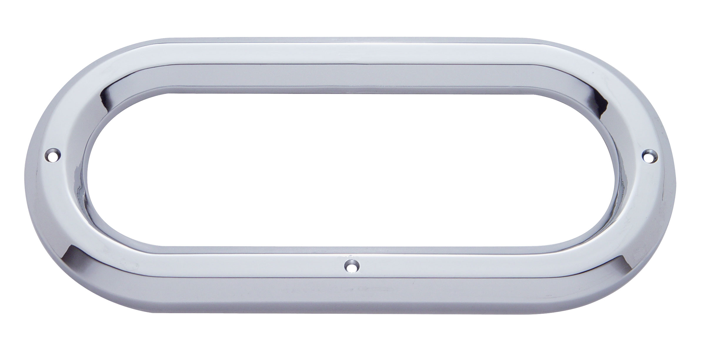 Chrome Plastic Oval Bezel W/O Visor