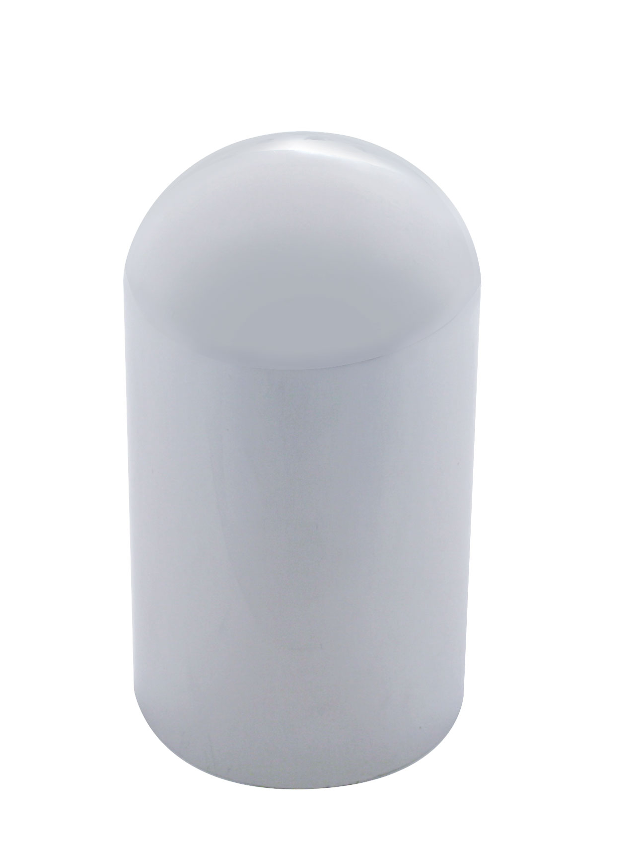 (10/Pack) Chrome Plastic 33Mm Dome Nut Cover - Thread-On