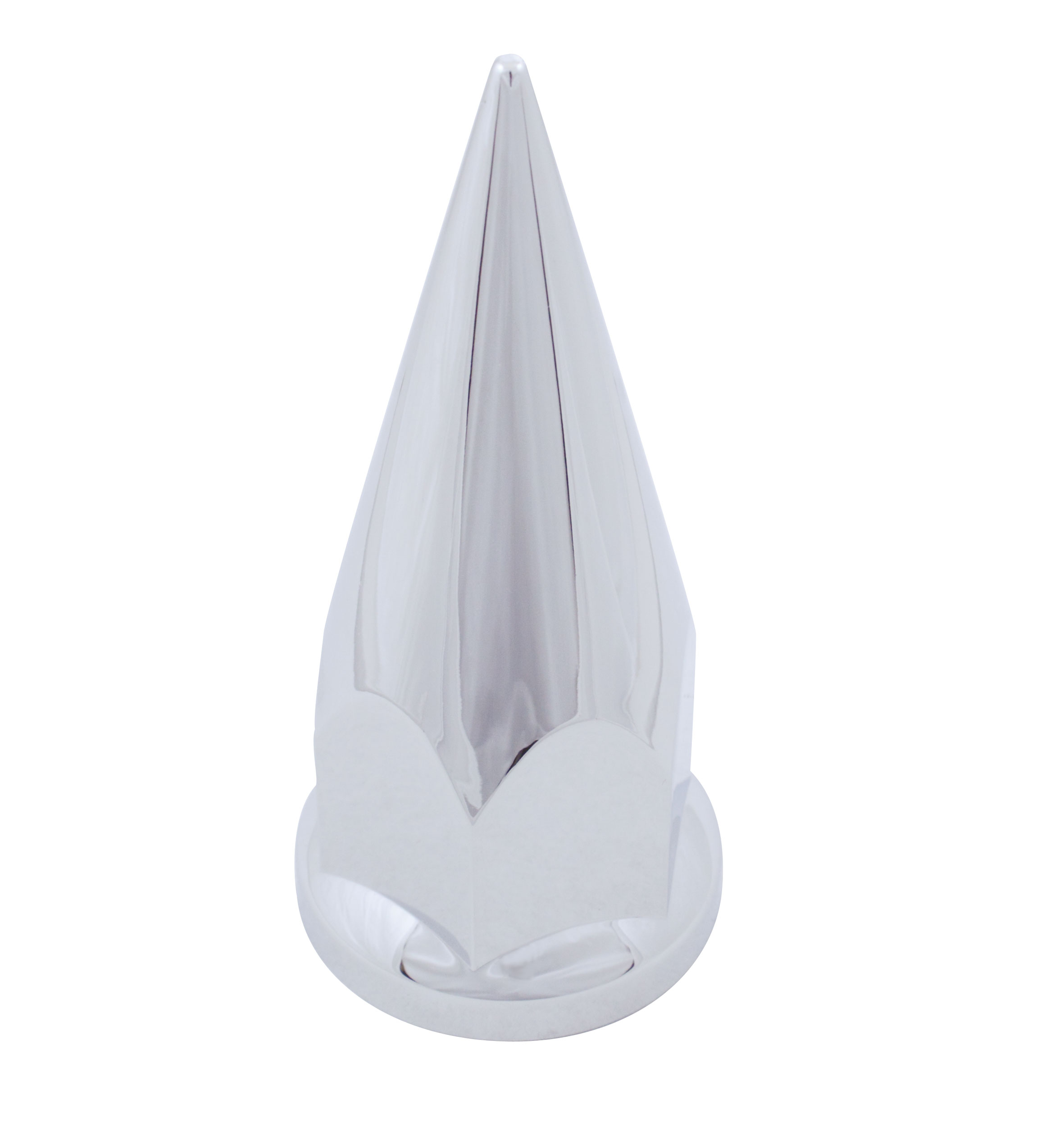 (Pack) Chrome Super Spike Nut Cover - Push-On - 10Pcs