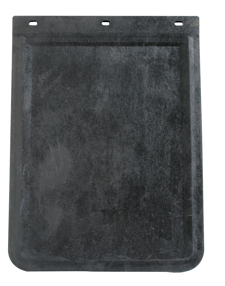(2/Bulk) Black Front Rubber 18"L X 24"W Mud Flap