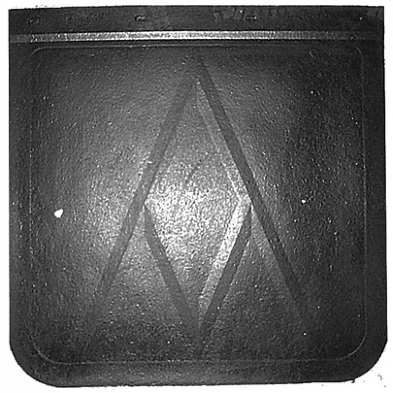 (2/Bulk) Black Rubber 24"L X 24"W Av Mud Flap