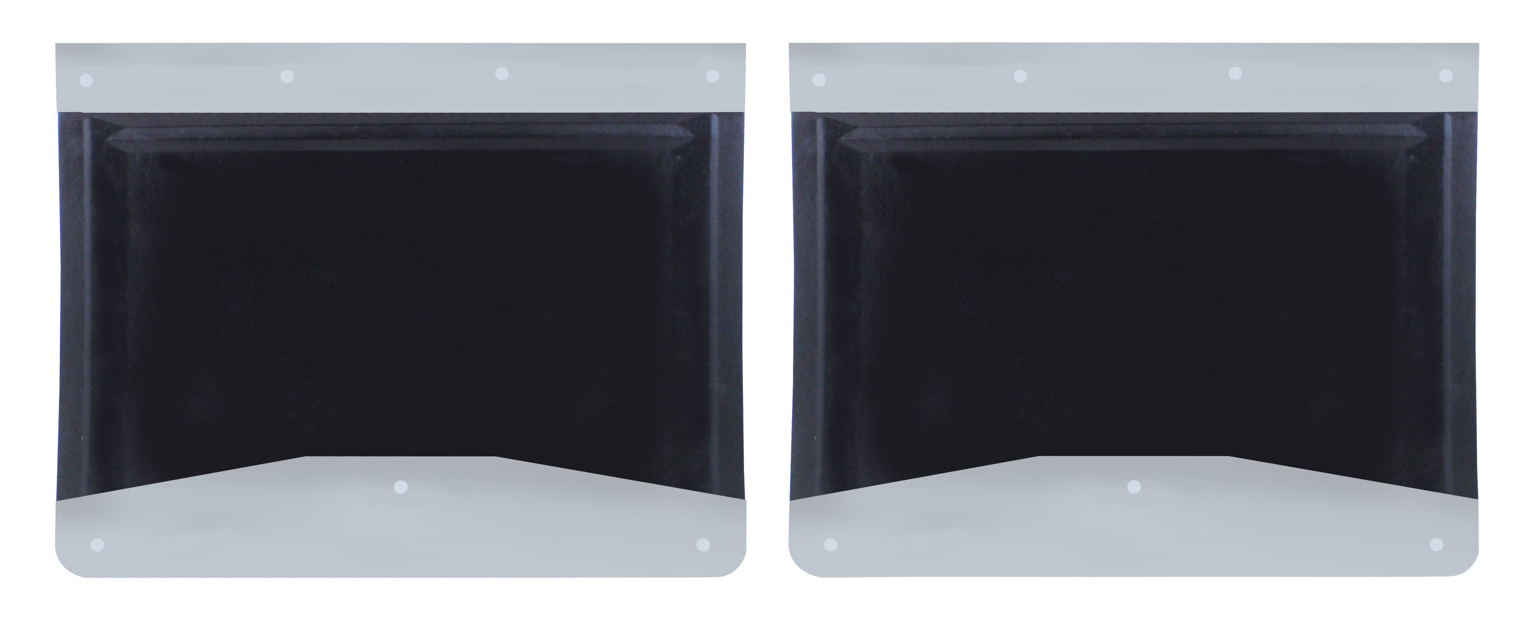 20" Mud Flap Kit - Mud Flap/Bottom Flap Weight/Top Flap Weight X 2