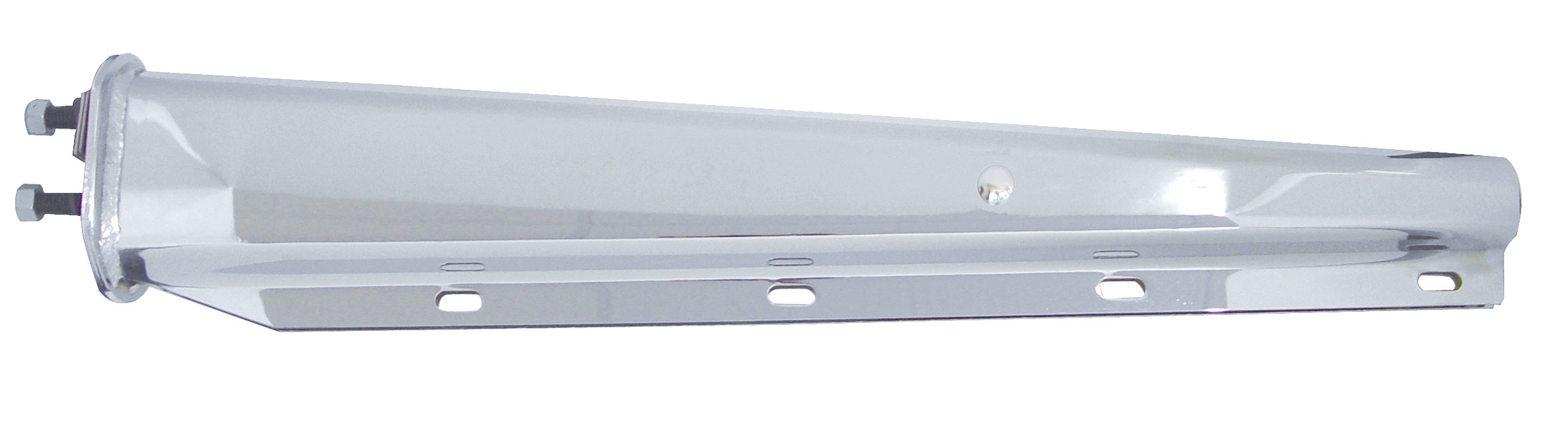 (2/Bulk) Stainless Steel 30" Heavy Duty Spring Loaded Straight Mud Flap Hanger - 2 1/2" Bolt Pattern