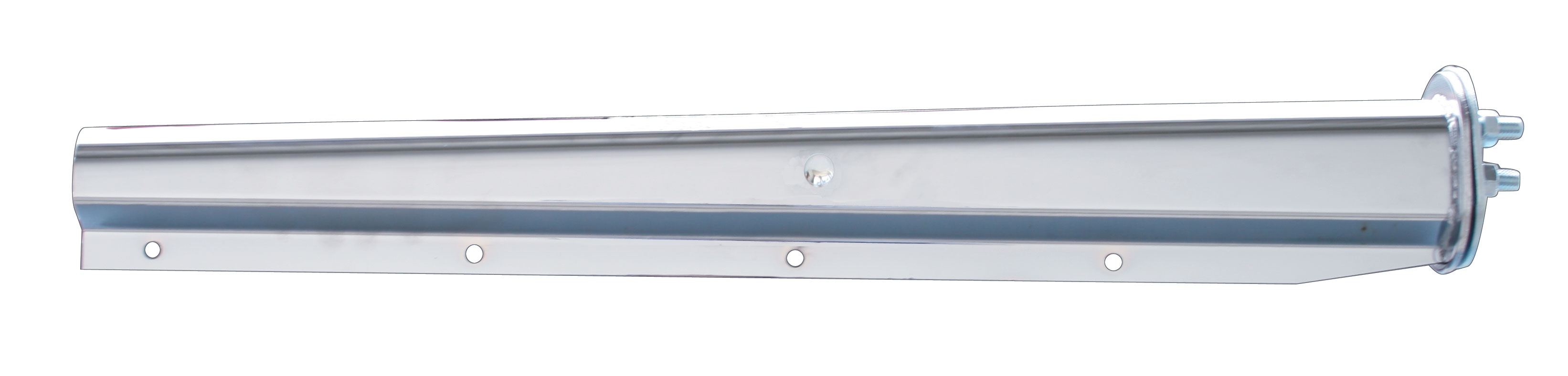 (2/Bulk) Stainless Steel 30" Light Duty Spring Loaded Straight Mud Flap Hanger W/ End Cap - 1 1/8" Bolt Pattern