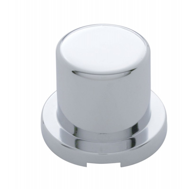 Chrome Plastic 11/16" X 15/16" Flat Top Nut Cover