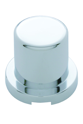 Chrome Plastic 3/4" X 1 1/4" Flat Top Nut Cover