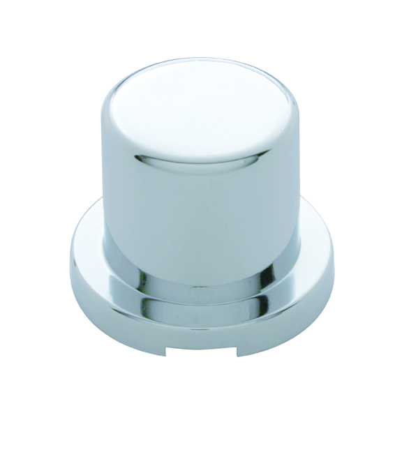 Chrome Plastic 1 1/8" X 1 1/2" Flat Top Nut Cover
