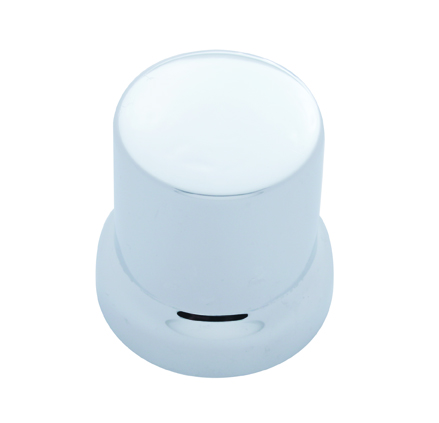 Chrome Plastic 33Mm Flat Nut Cover W/ Flange