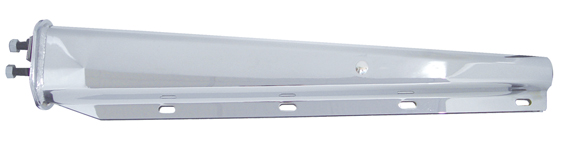 (2/Bulk) 430 Stainless Steel 30" Heavy Duty Spring Loaded Straight Mud Flap Hanger - 1 1/8" Bolt Pattern