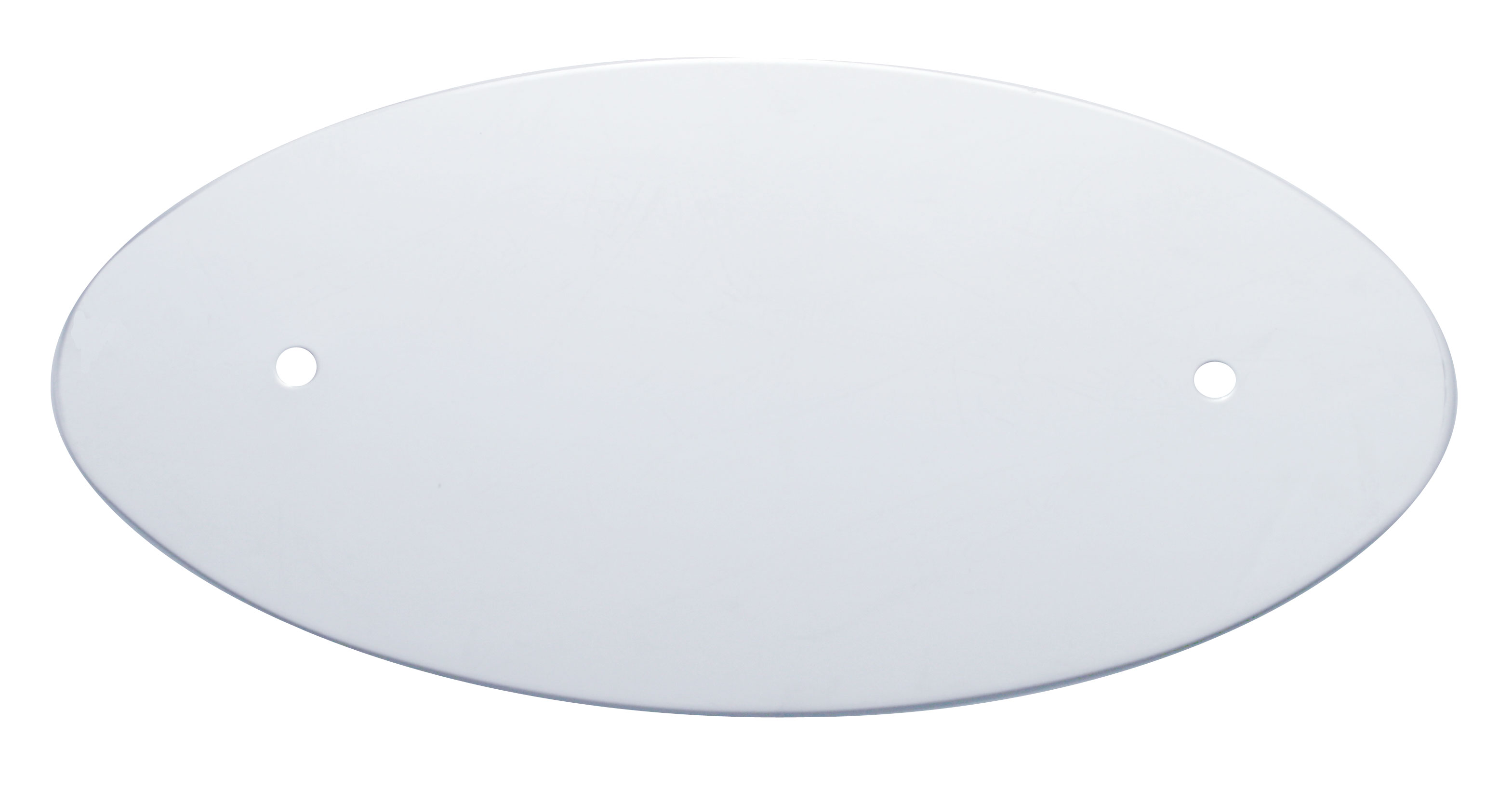 (2/Bulk) Stainless Steel Peterbilt Oval Emblem Accent - Plain