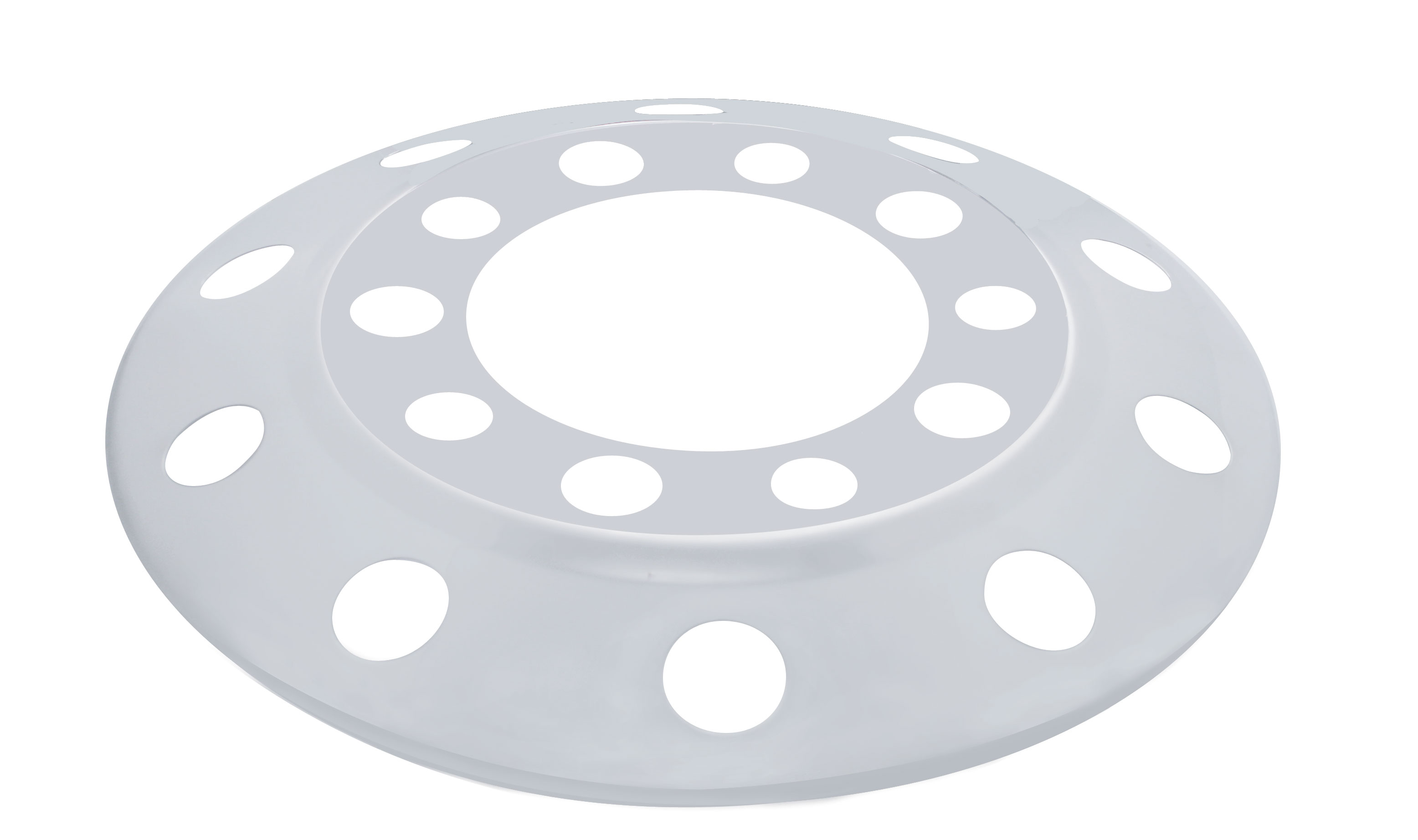 Stainless Steel 22 1/2" Front Wheel Cover W/ 10 Holes