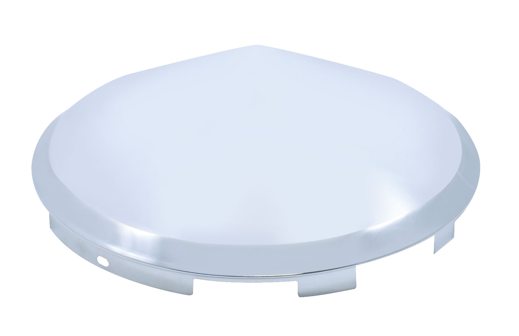 Stainless Steel 7/16" Lip 6 Uneven Notch Front Pointed Cap