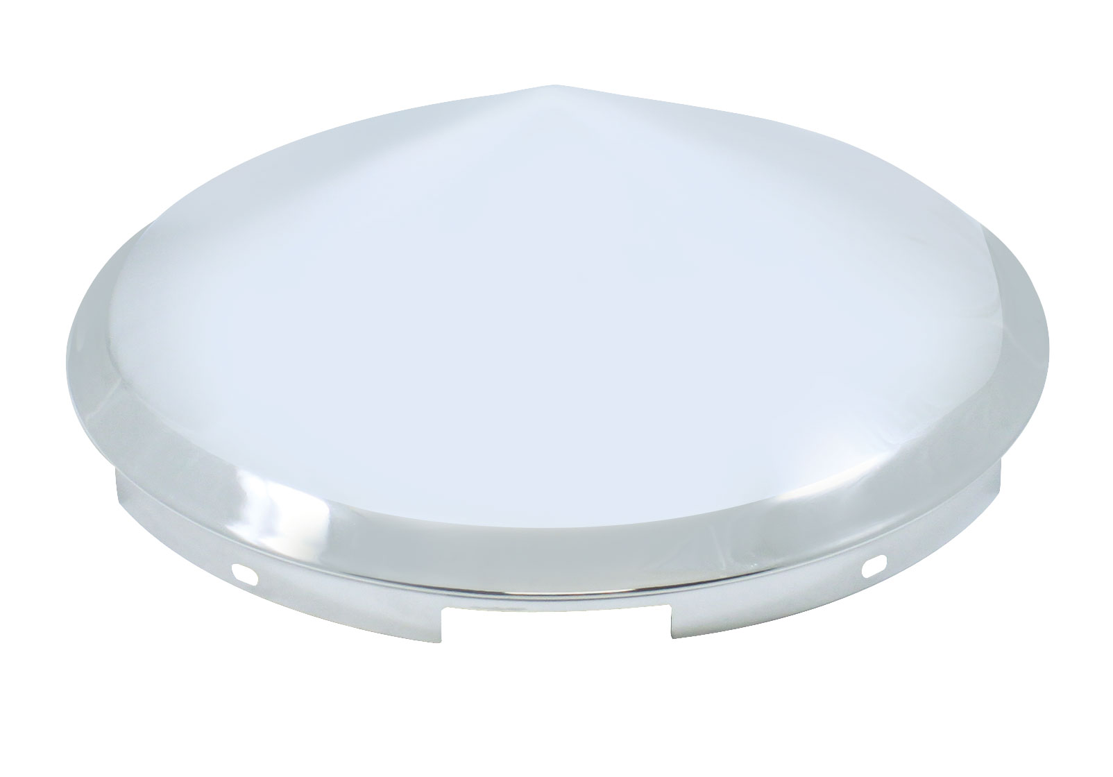 Stainless Steel 7/16" Lip 5 Even Notch Front Pointed Hub Cap