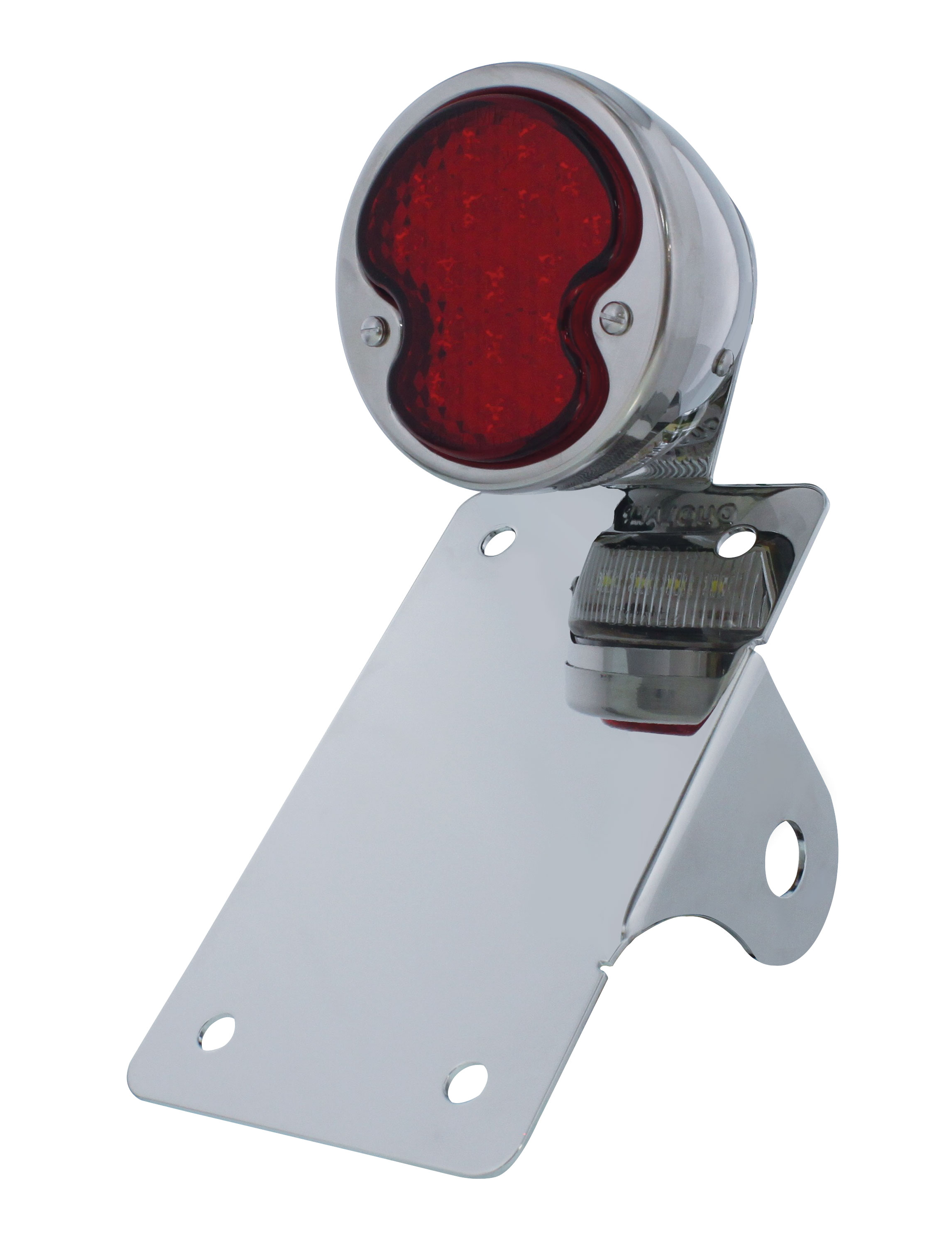 17 Red Led "Bobber" Style "1932 Duo Lamp" Tail Light - Vertical