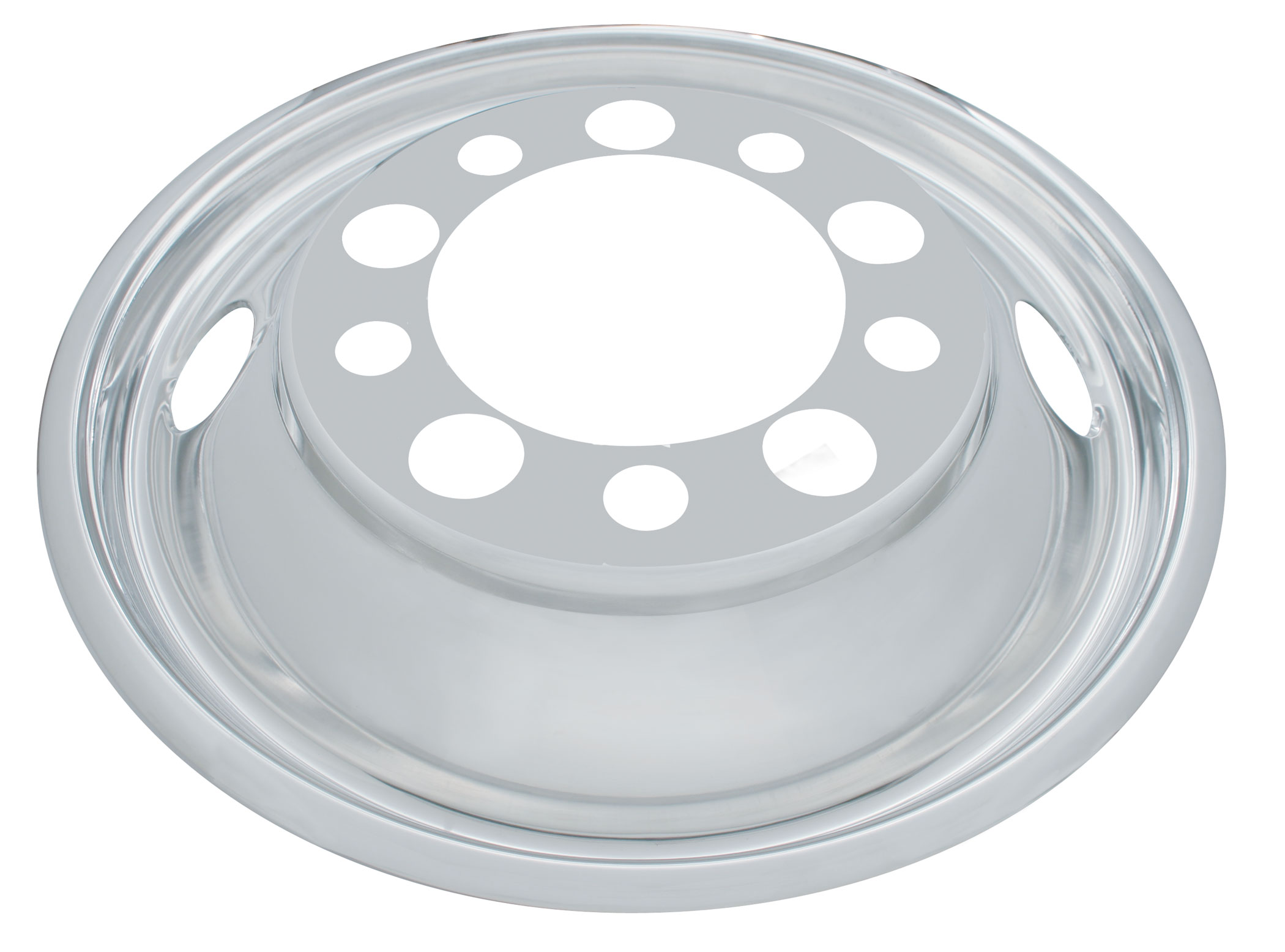 Stainless Steel 24 1/2" 2 Hand Hole Front Wheel Liner
