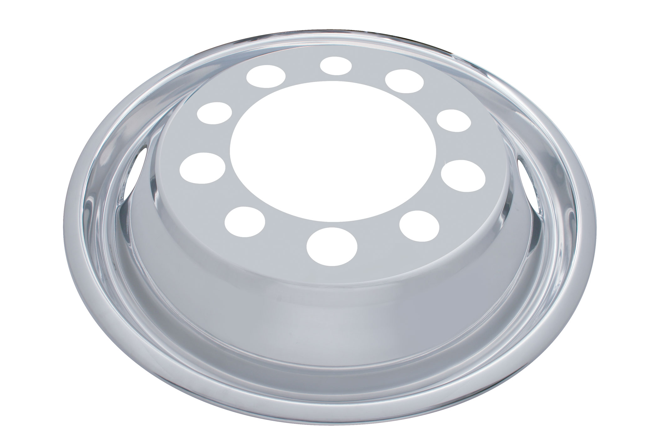 Stainless Steel 22 1/2" 2 Hand Hole Front Wheel Liner