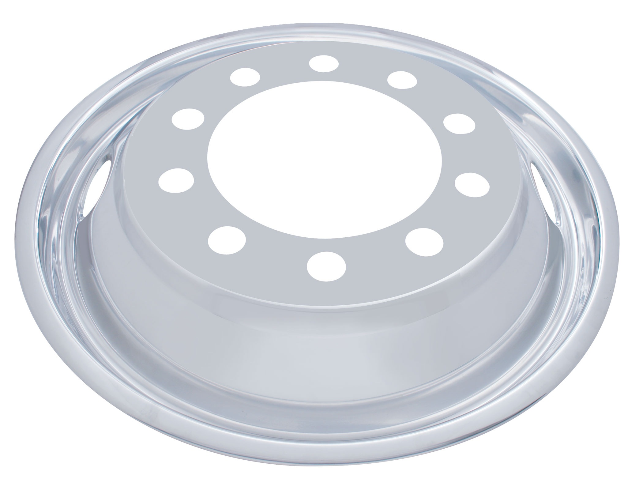 Stainless Steel 22 1/2" Uni-Mount 2 Hand Hole Front Wheel Liner