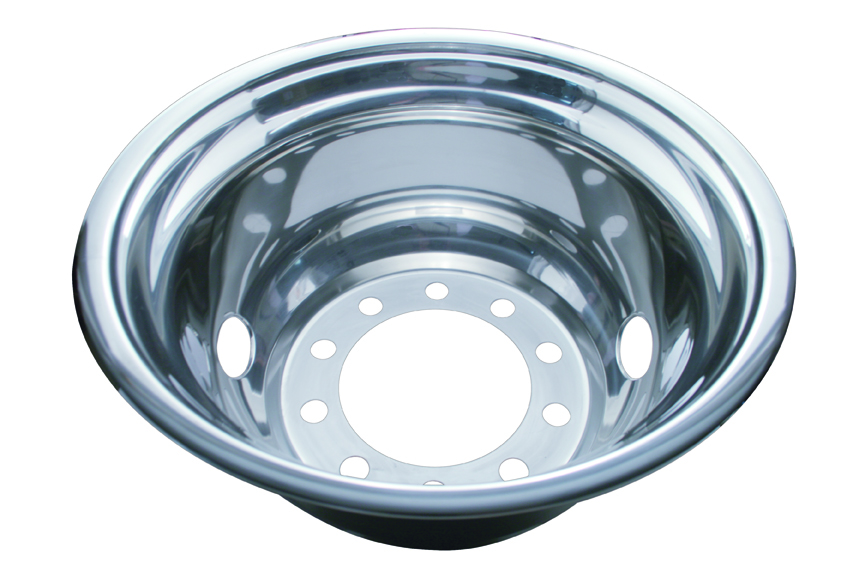 Stainless Steel 22 1/2" Uni-Mount 2 Hand Hole Rear Wheel Liner