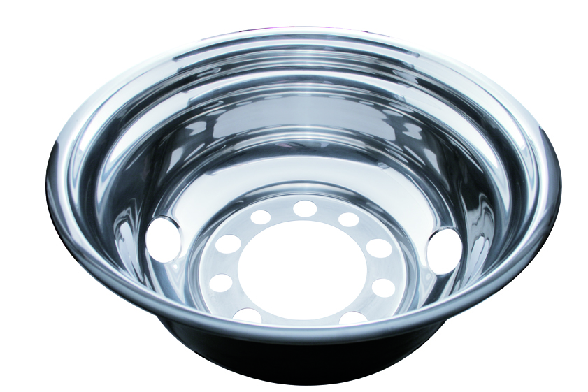 Stainless Steel 24 1/2" 2 Hand Hole Rear Wheel Liner