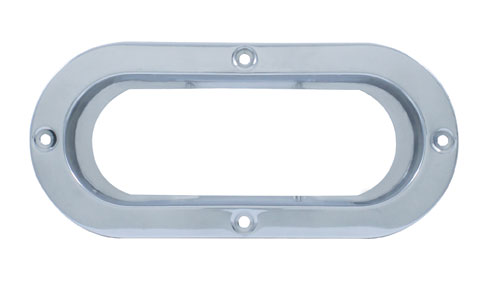 Stainless 6" Oval Mounting Flange
