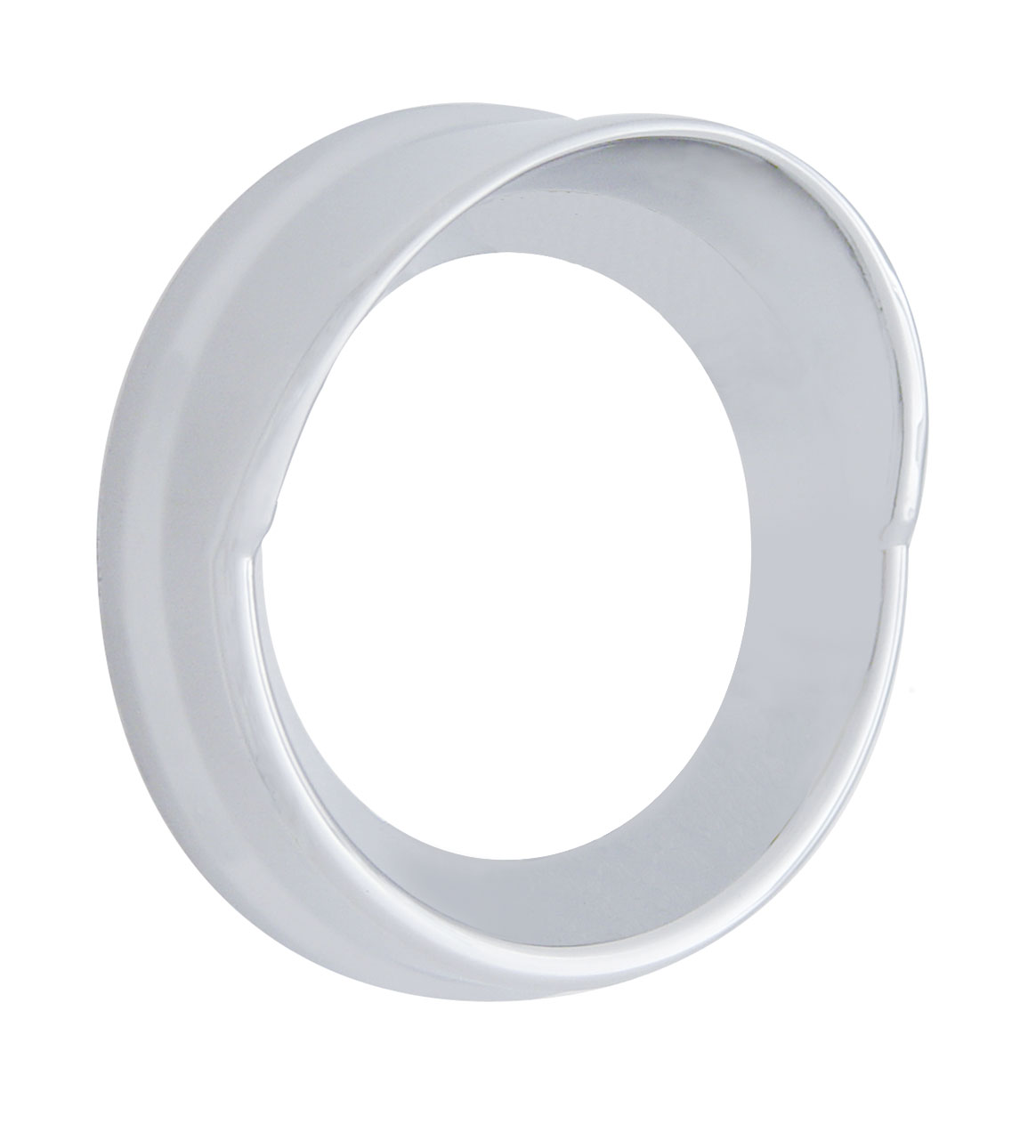 Chrome Plastic Small Gauge Cover W/ Visor - Kenworth