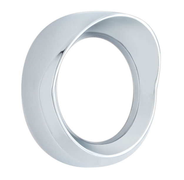 Chrome Plastic Small Pyrometer Cover W/ Visor - Kenworth