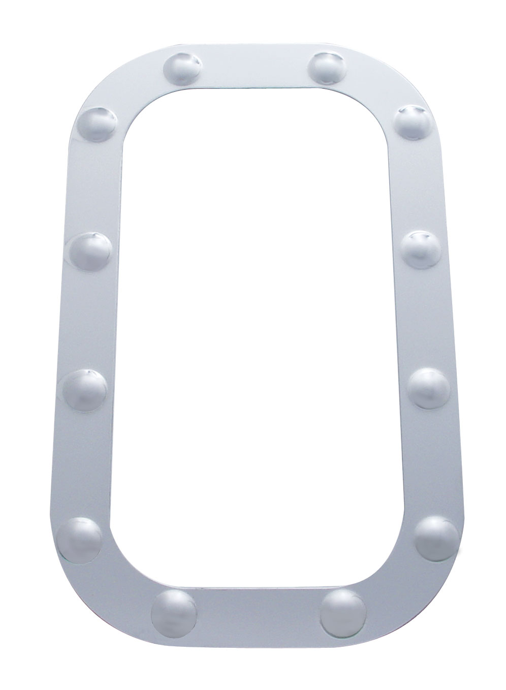 (2/Card) Stainless Steel Dimpled Vent Door Trim -