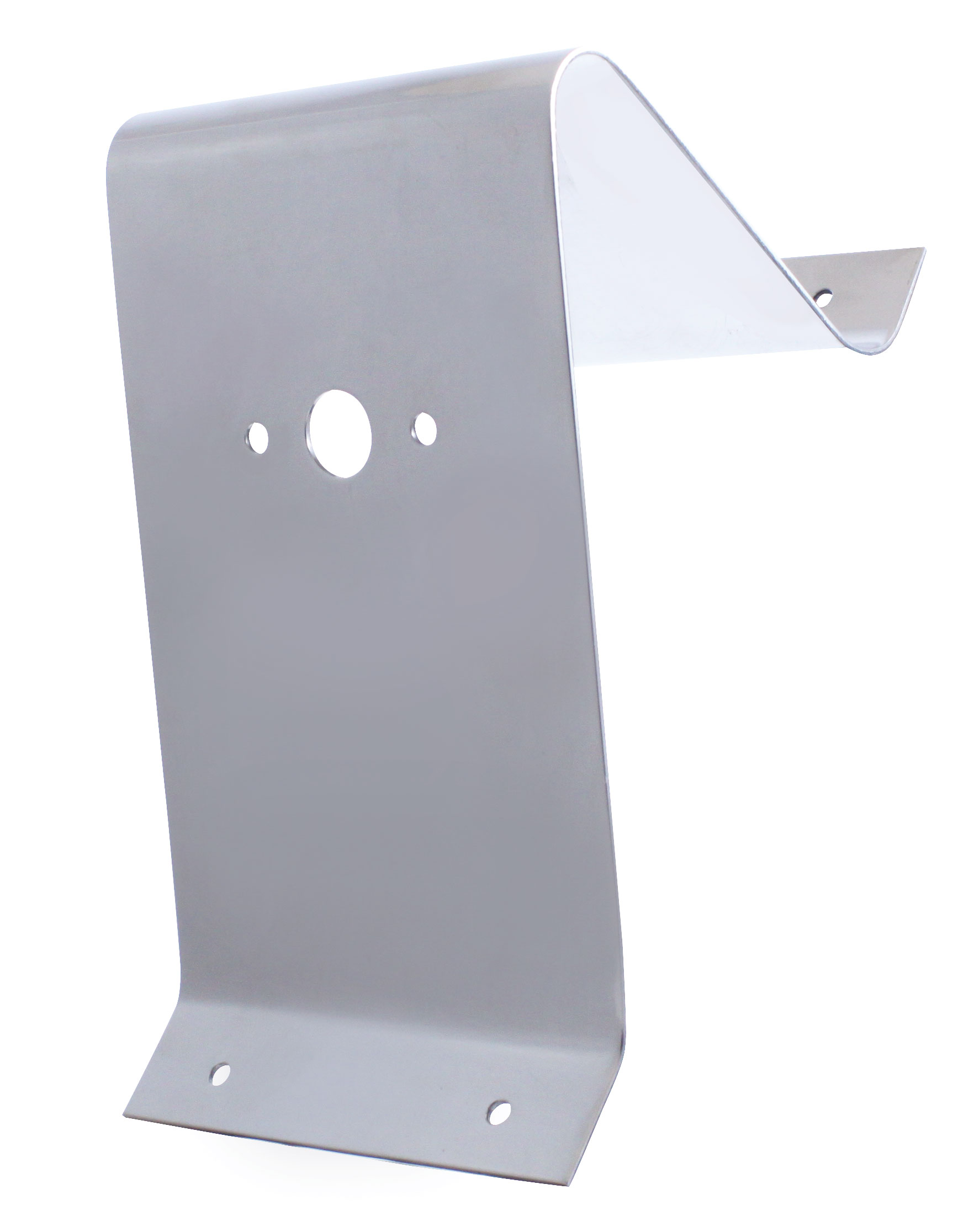 Stainless Steel Triangle Light Bracket - 3 Holes On Angled Side
