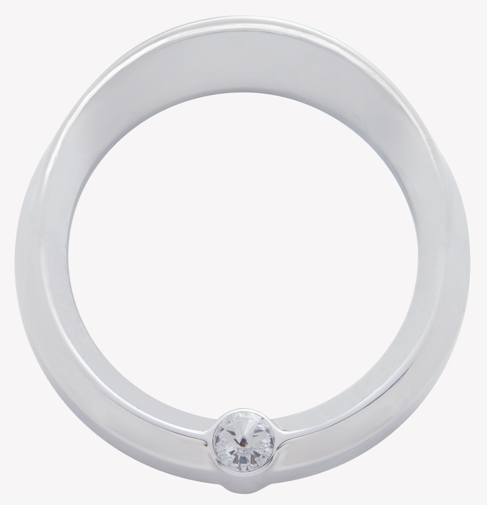 Chrome Plastic Kenworth Pyro Gauge Cover W/ Visor & Diamond - Clear