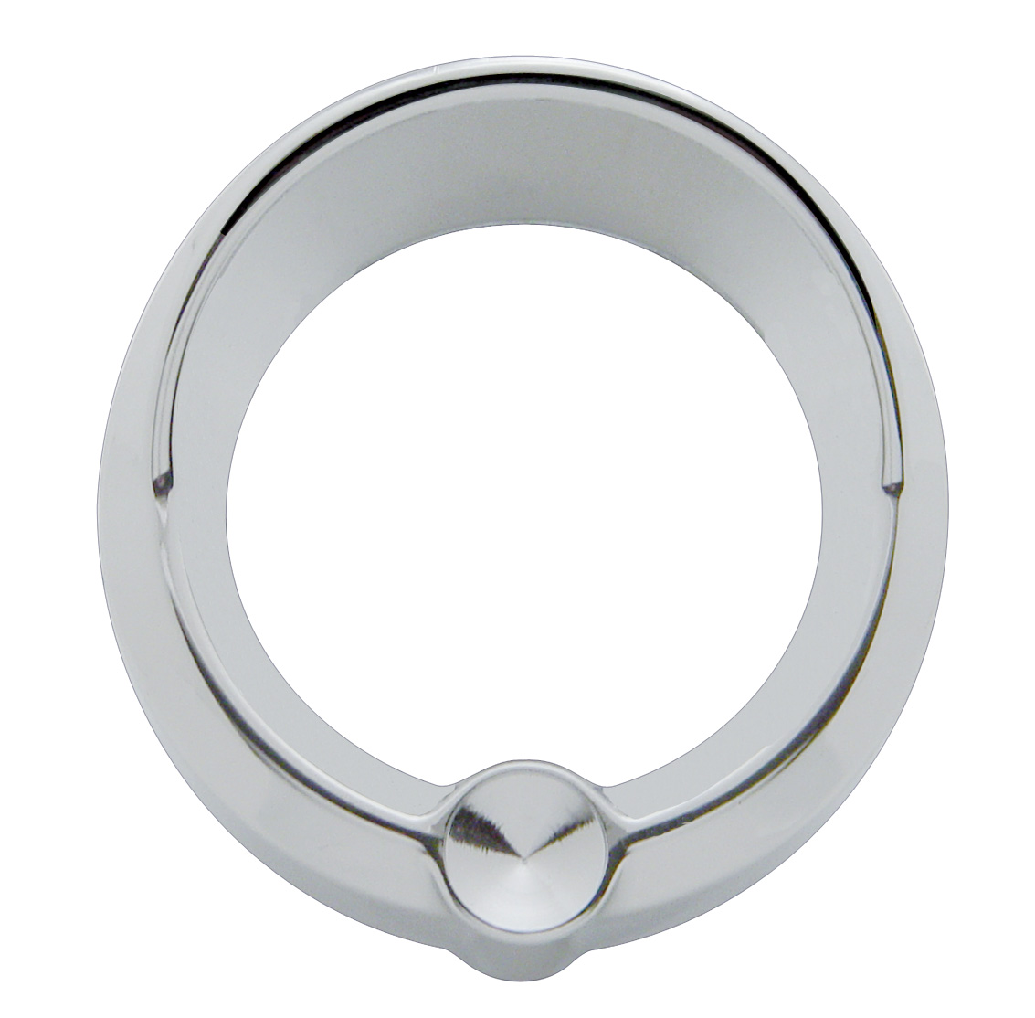 Chrome Plastic Freightliner Small Gauge Cover W/ V