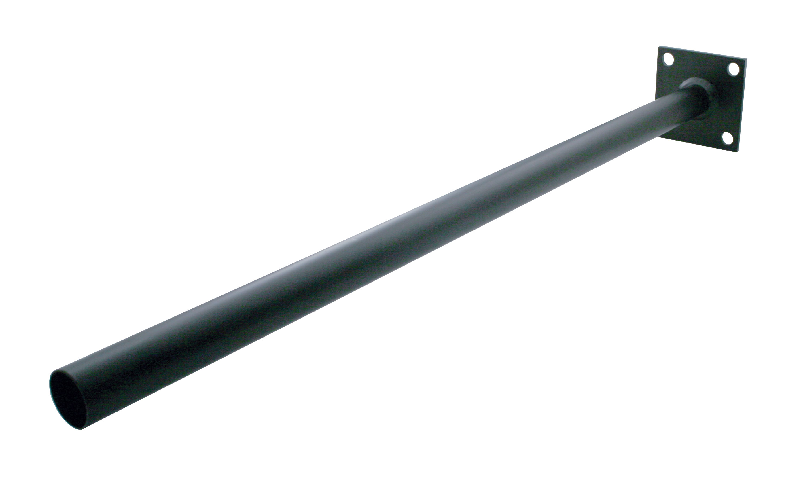 Black Quarter Fender 30 1/4" Tube Post - Flange Mount