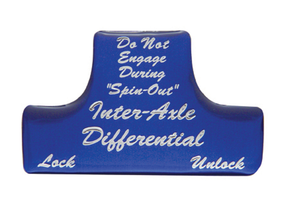 Glossy Axle-Differential Sticker - Blue