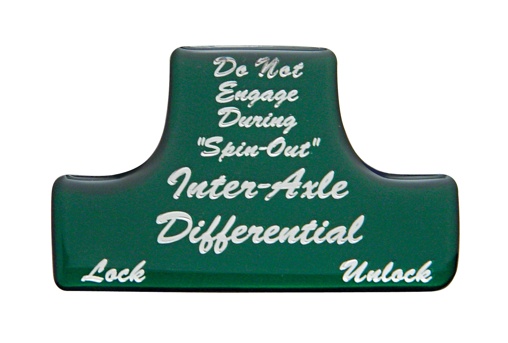 Glossy Axle-Differential Sticker - Green