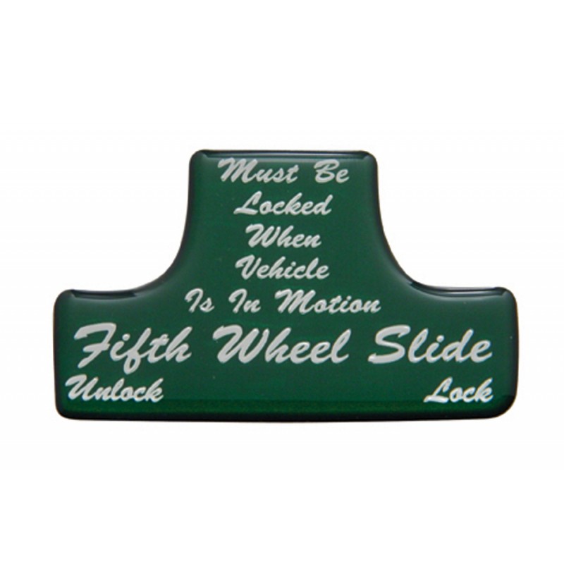 Glossy Fifth Wheel Sticker - Blue