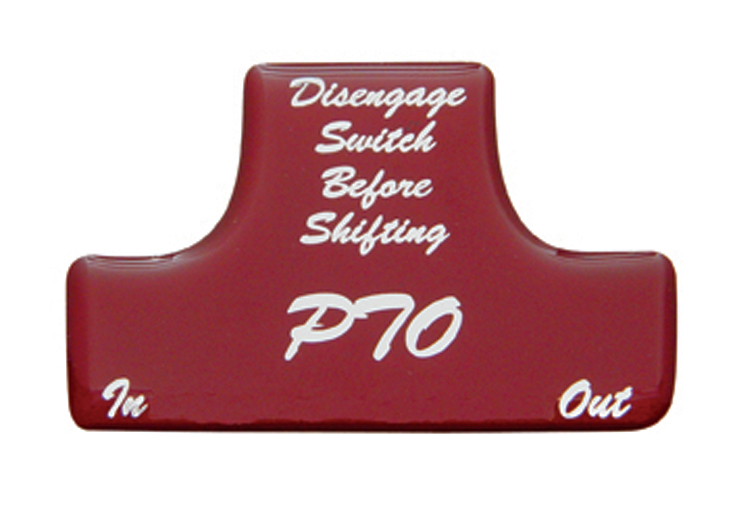 Glossy Pto Sticker - Red