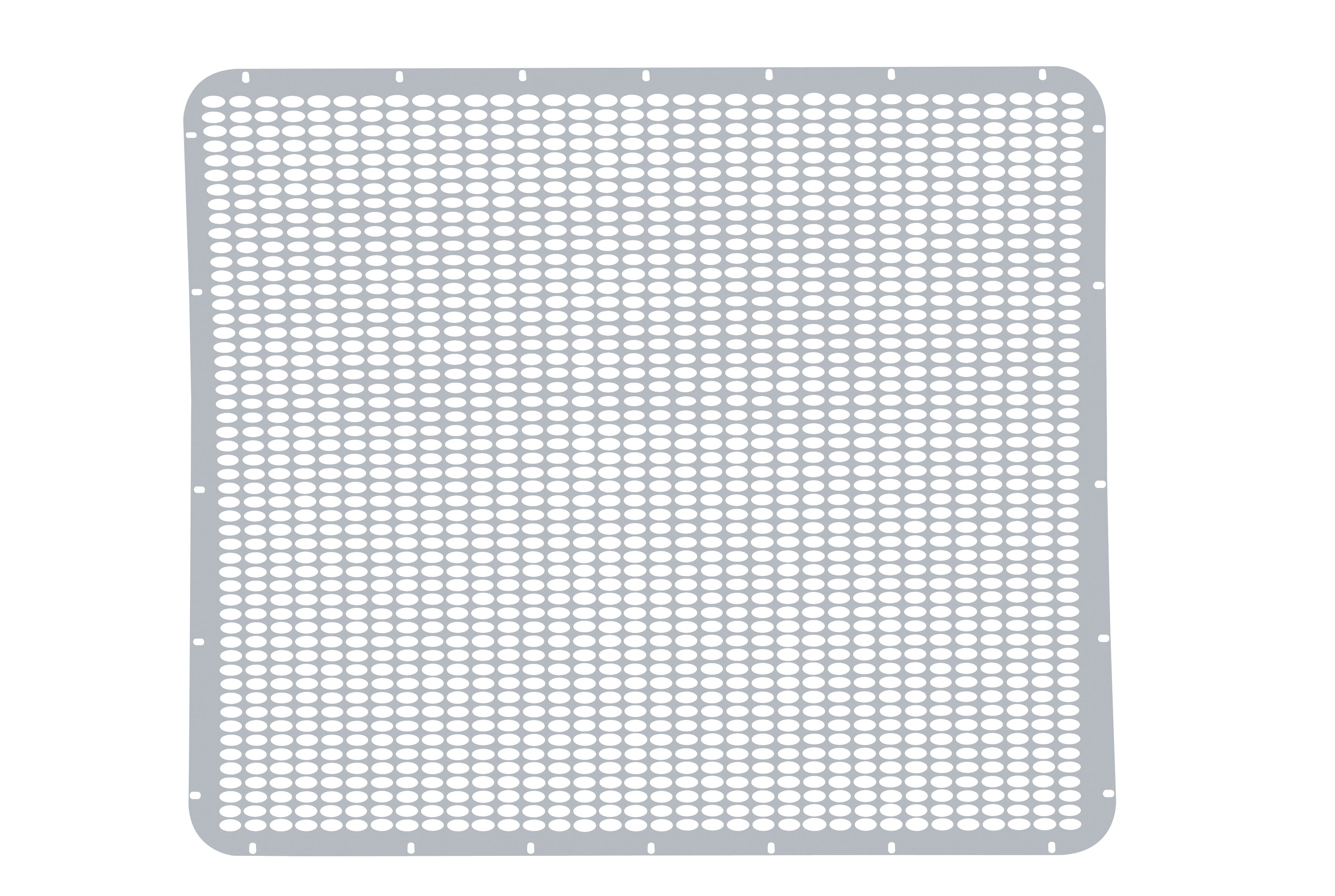 Stainless Steel Peterbilt Long Nose Grill W/ Straight Oval Hole Pattern